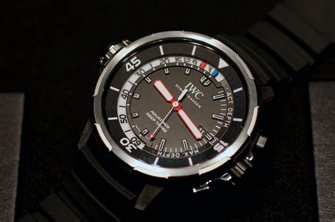 iwc deep three review|IWC Aquatimer Deep Three Depth Gauge Watch Hands.